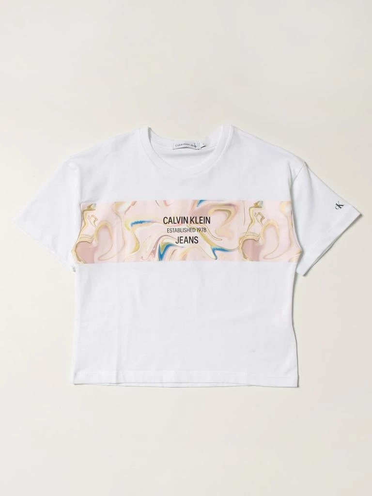 商品Calvin Klein|Calvin Klein T-shirt with graphic print,价格¥118,第1张图片