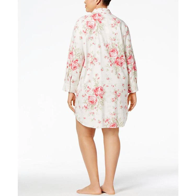商品Ralph Lauren|Plus Size Cotton Floral-Print Sleepshirt,价格¥147,第2张图片详细描述