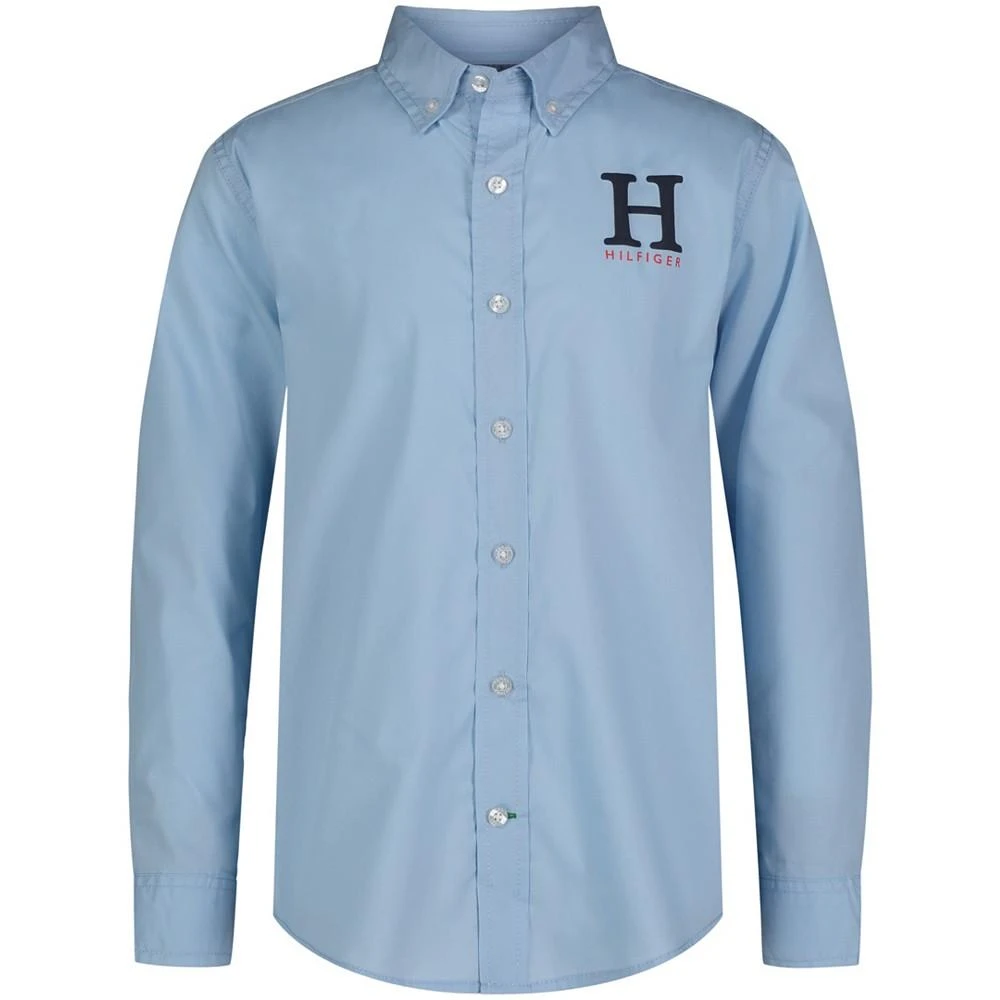 商品Tommy Hilfiger|Big Boys Long Sleeve Matt Solid Shirt,价格¥336,第1张图片