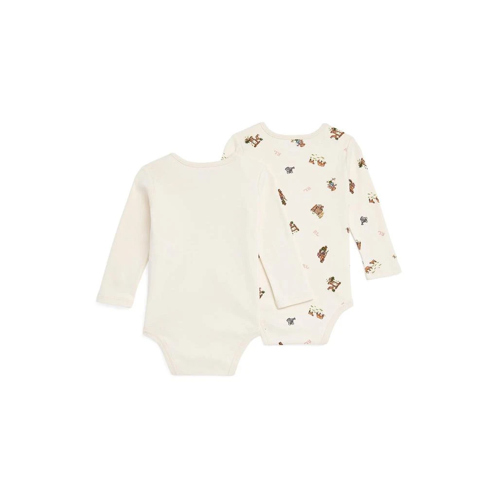 商品Ralph Lauren|Cotton Interlock Bodysuit 2-Pack (Infant),价格¥372,第2张图片详细描述