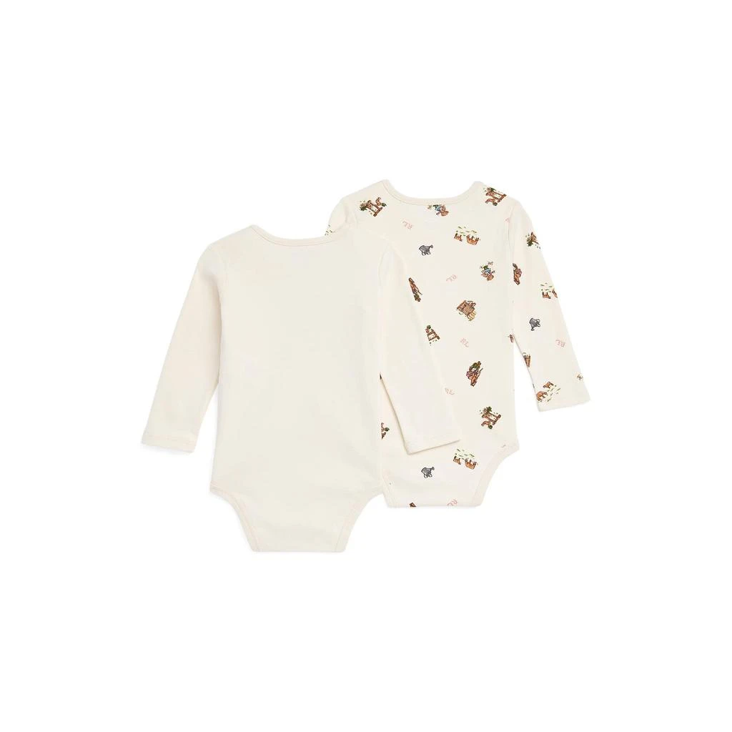 商品Ralph Lauren|Cotton Interlock Bodysuit 2-Pack (Infant),价格¥370,第2张图片详细描述