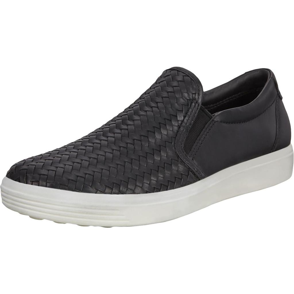 ECCO Womens Soft 7 Leather Low Top Slip-On Sneakers商品第1张图片规格展示