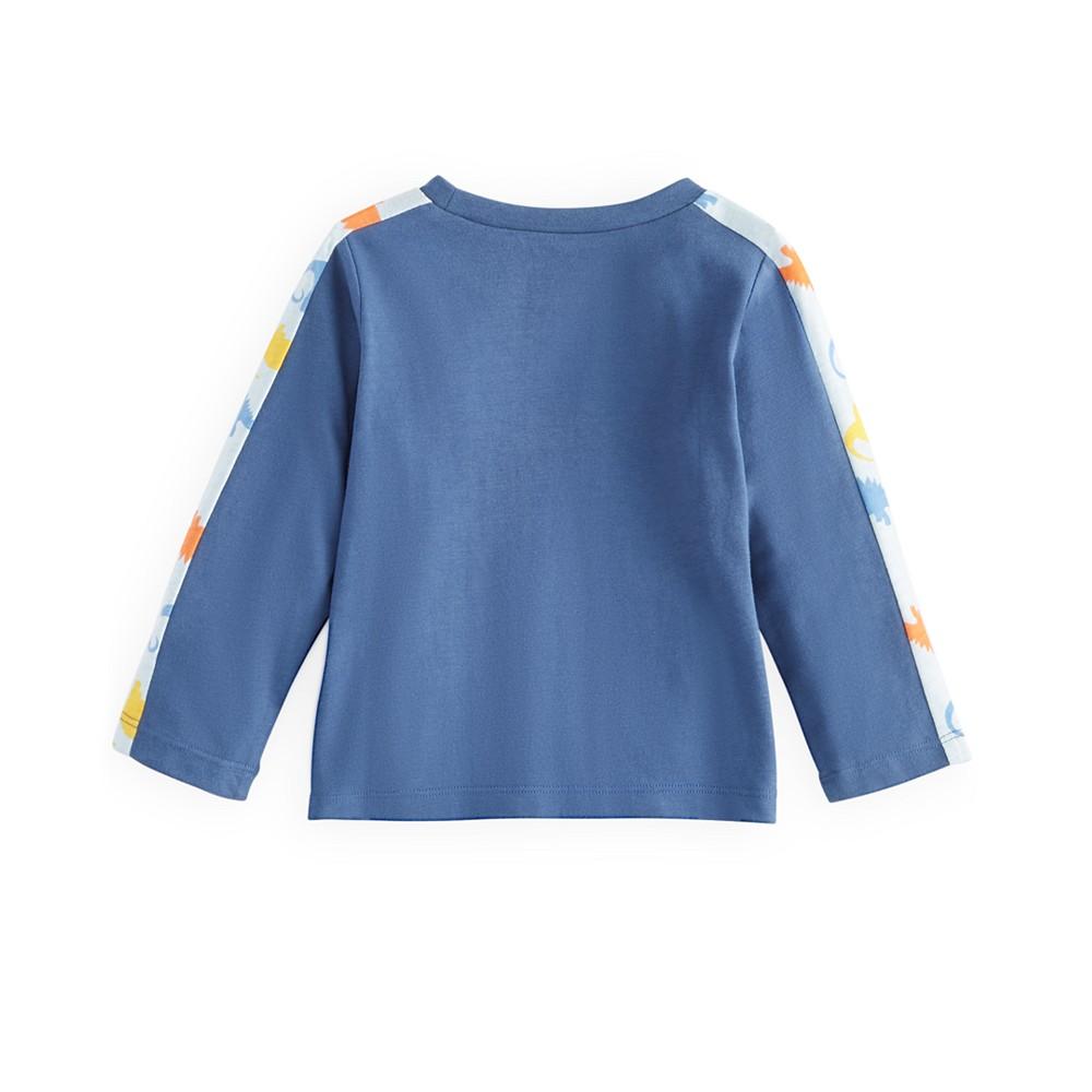 Baby Boys Long Sleeve Dinosaur Graphic T-Shirt, Created for Macy's商品第2张图片规格展示