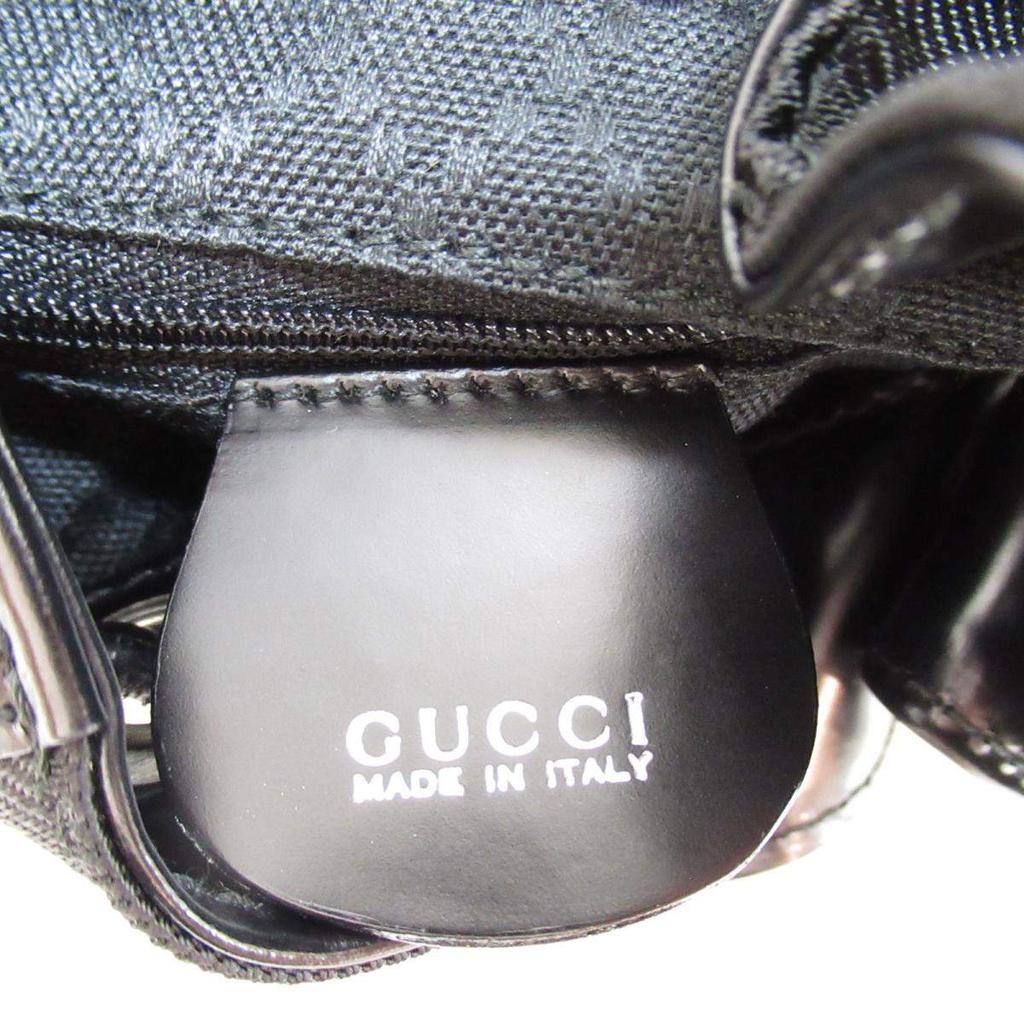Gucci Black Nylon Bamboo Bucket Bag商品第6张图片规格展示