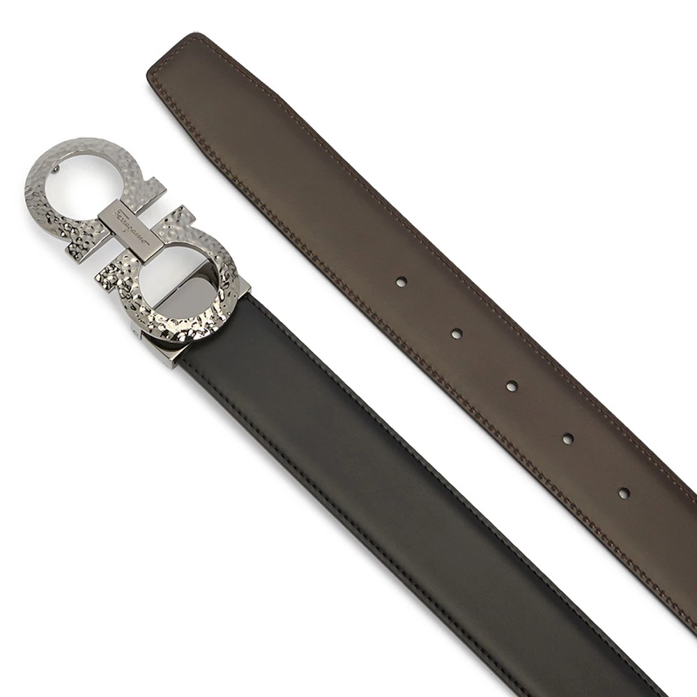 SALVATORE FERRAGAMO 男士腰带黑色 0750201【包装随机，部分无包装盒】 商品