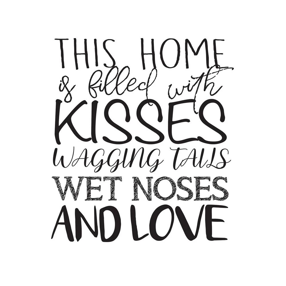 商品Brewster Home Fashions|Wagging Tails And Wet Noses Wall Quote,价格¥231,第1张图片
