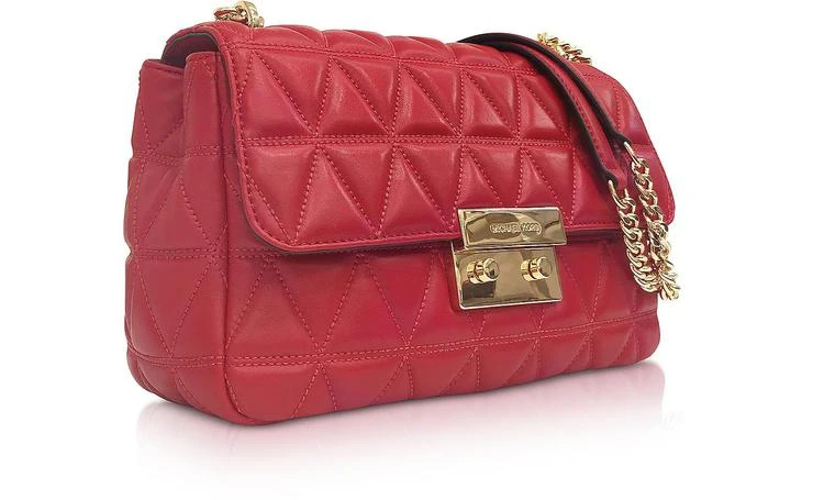 商品Michael Kors|Michael Kors 鲜红色 Sloan 大号绗缝皮革单肩包,价格¥1624,第2张图片详细描述