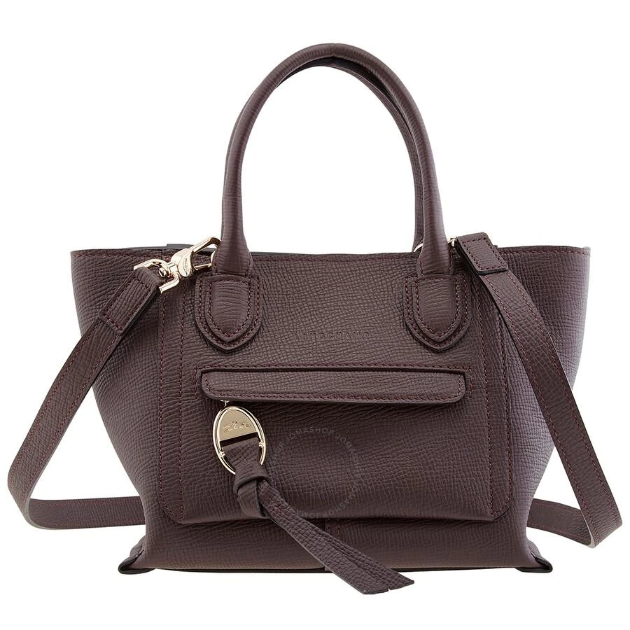 商品Longchamp|Ladies Mailbox Aubergine Top Handle Bag,价格¥3766,第1张图片