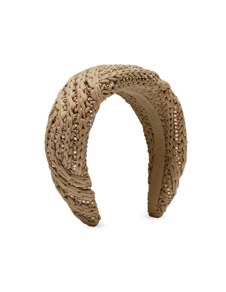 商品ERMANNO|ERMANNO SCERVINO Beige Headband With Crystals,价格¥2575,第1张图片