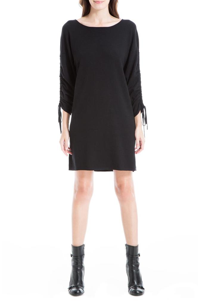 Drawstring-Sleeve Sweater Dress商品第1张图片规格展示