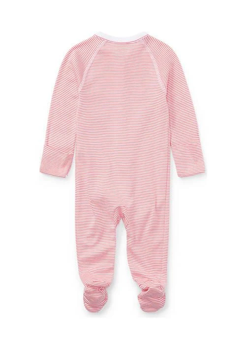 商品Ralph Lauren|Lauren Childrenswear Baby Girls Striped Cotton Coverall,价格¥297,第2张图片详细描述