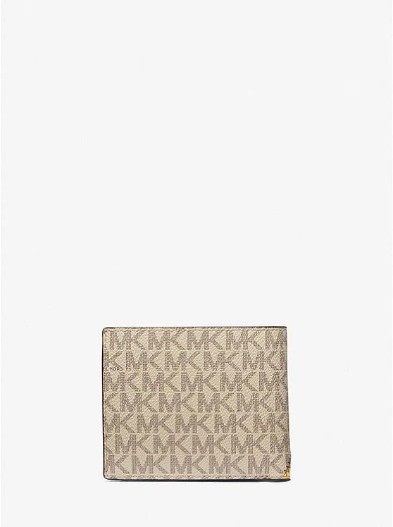 商品Michael Kors|Cooper Logo and Faux Leather Billfold Wallet,价格¥293,第3张图片详细描述