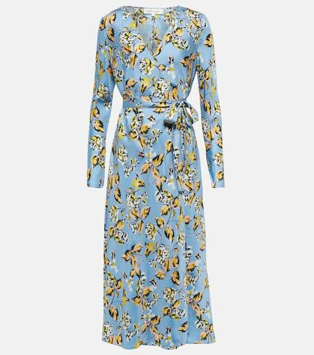 商品Diane von Furstenberg|Tilly花卉真丝斜纹布裹身连衣裙,价格¥4186,第1张图片