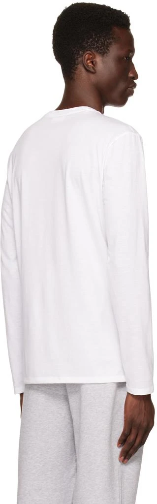 商品Lacoste|White Crewneck Long Sleeve T-Shirt,价格¥278,第3张图片详细描述