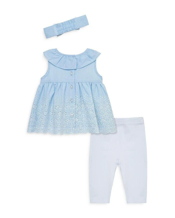 商品Little Me|Girls' Chambray Eyelet Tunic Set & Headband - Baby,价格¥210,第2张图片详细描述