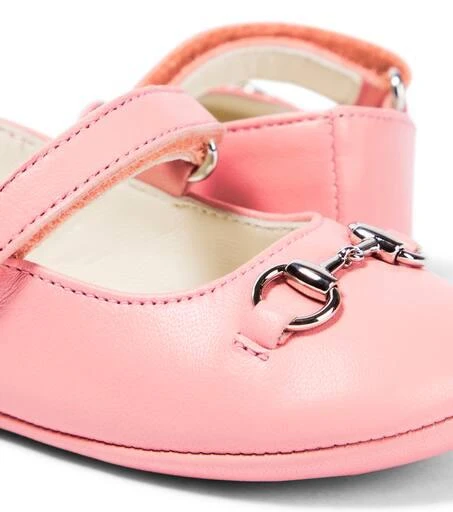 商品Gucci|Baby Horsebit leather ballet flats,价格¥2693,第4张图片详细描述