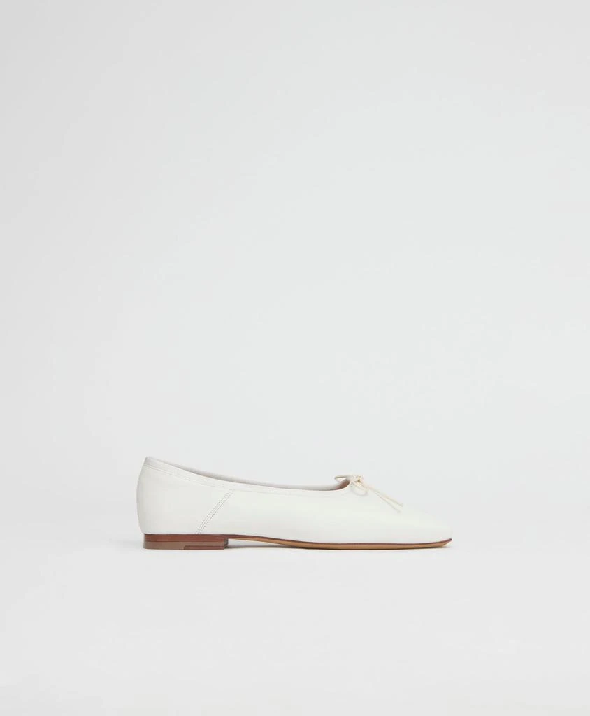 商品Mansur Gavriel|Square Toe Ballerina - Bianca,价格¥1783,第1张图片