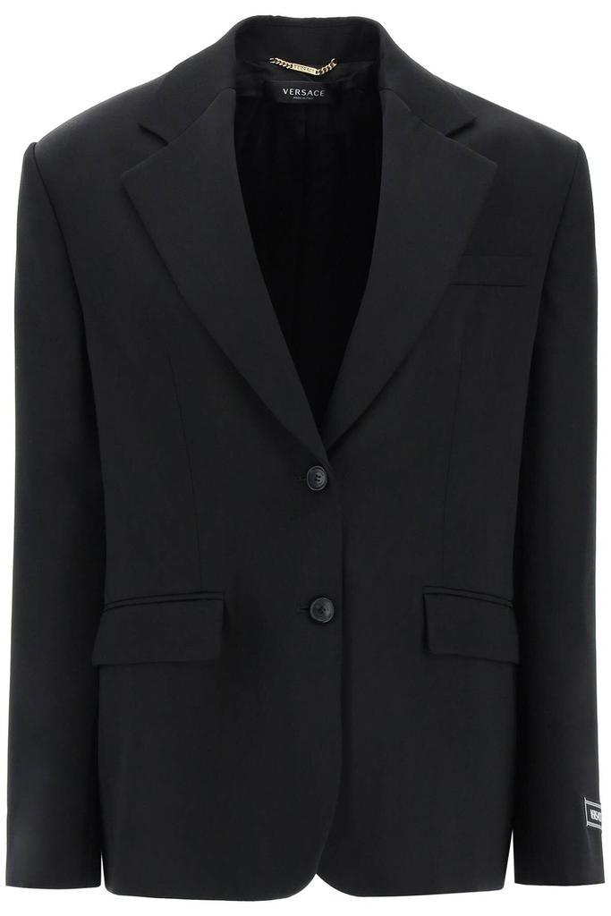 商品Versace|OVERSIZED WOOL TWILL JACKET,价格¥14627,第1张图片