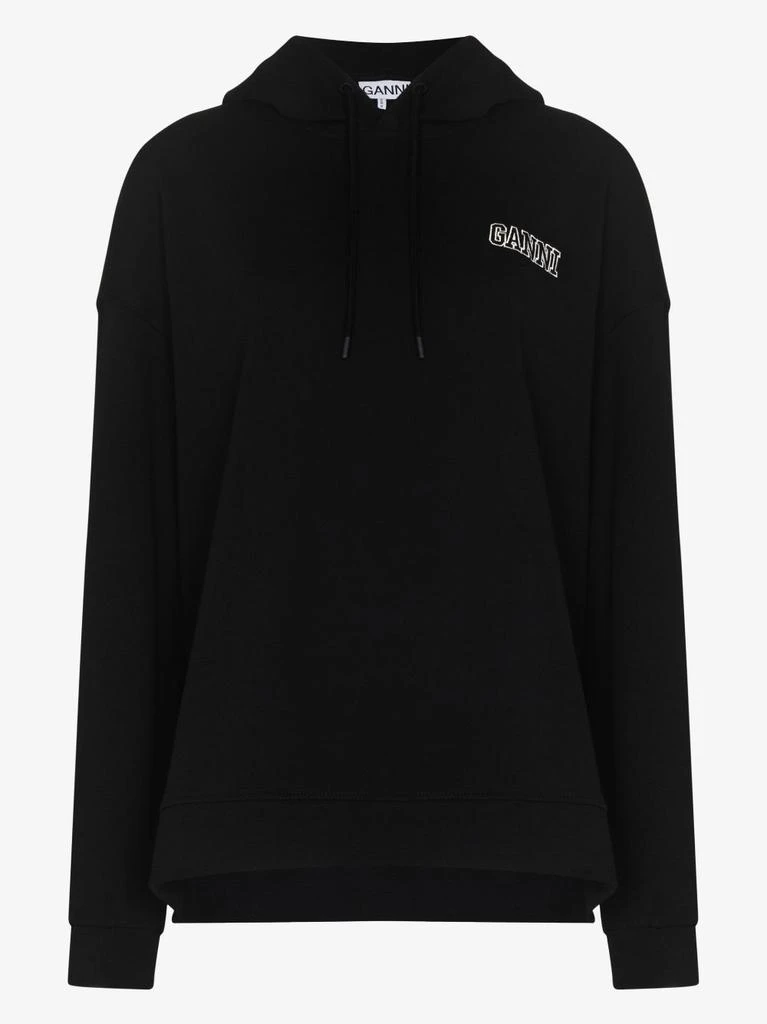 商品Ganni|GANNI - Logo Organic Cotton Hoodie,价格¥1263,第4张图片详细描述
