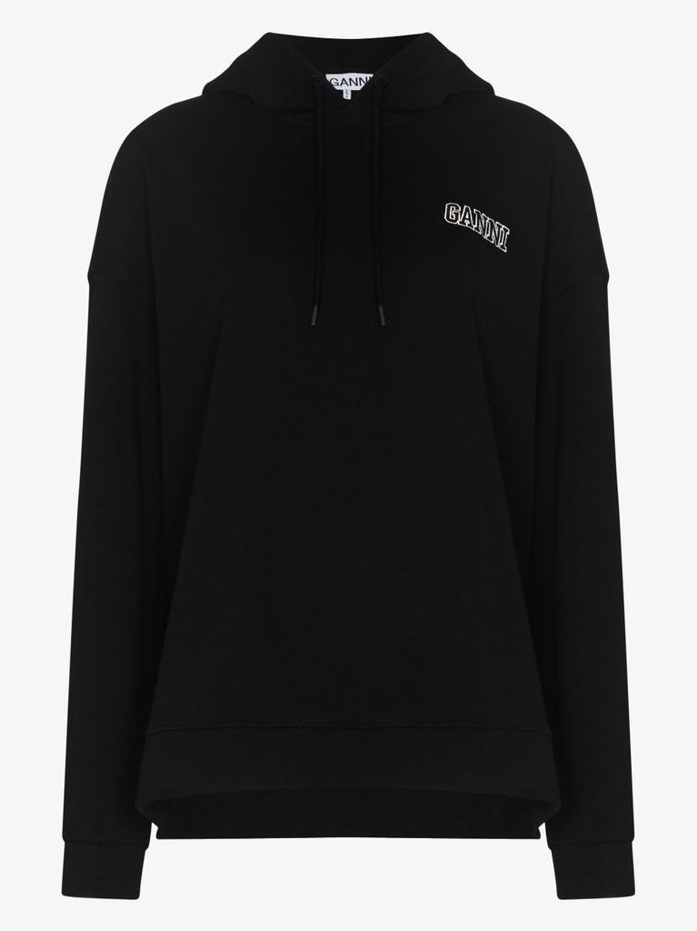 商品Ganni|GANNI - Logo Organic Cotton Hoodie,价格¥1147,第6张图片详细描述