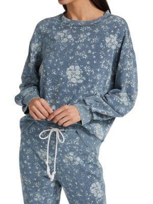 商品Splendid|Floral Cotton Sweatshirt,价格¥323,第1张图片
