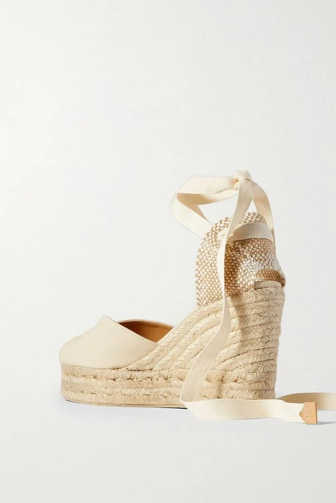 商品CASTAÑER|Bilina 80 canvas wedge espadrilles,价格¥675,第3张图片详细描述