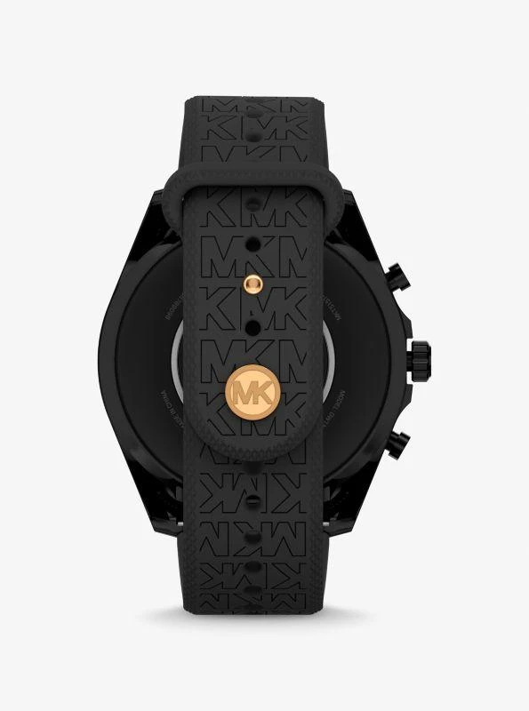 商品Michael Kors|Gen 6 Bradshaw Black-Tone and Logo Silicone Smartwatch,价格¥2425,第3张图片详细描述