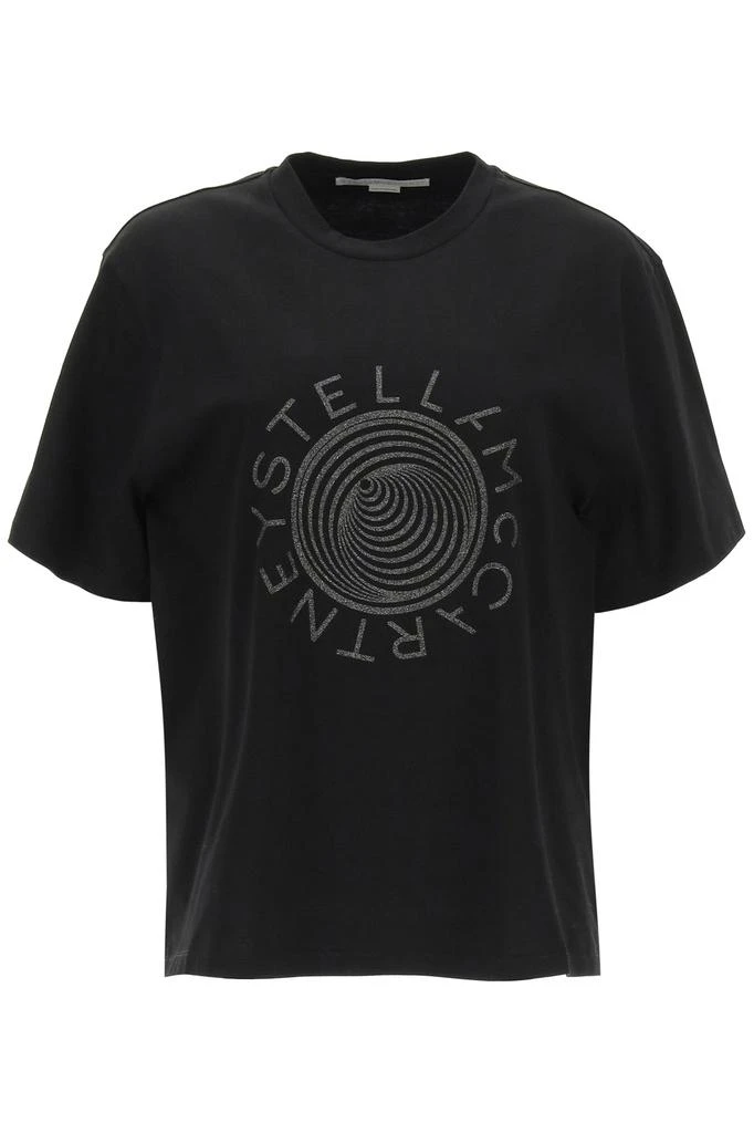 商品Stella McCartney|Stella mccartney glitter optical print t-shirt,价格¥1284,第1张图片