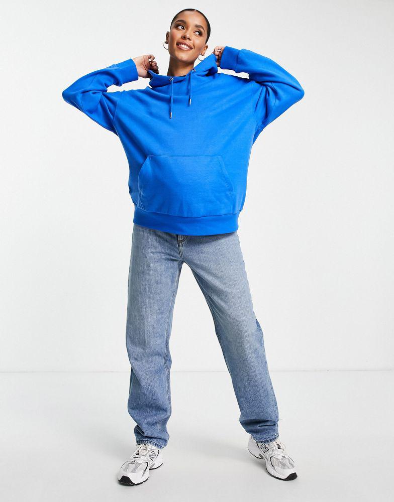 ASOS DESIGN Maternity oversized boyfriend hoodie in blue商品第3张图片规格展示