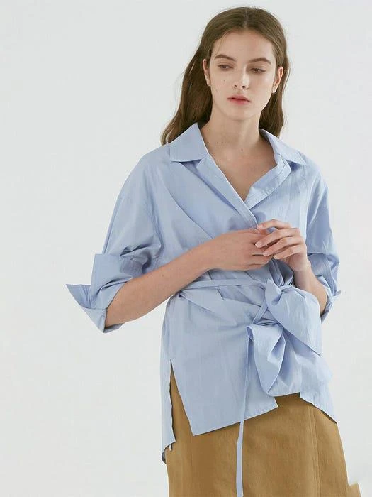 商品FOCEPS|ROBE TOP_bio blue,价格¥2145,第2张图片详细描述