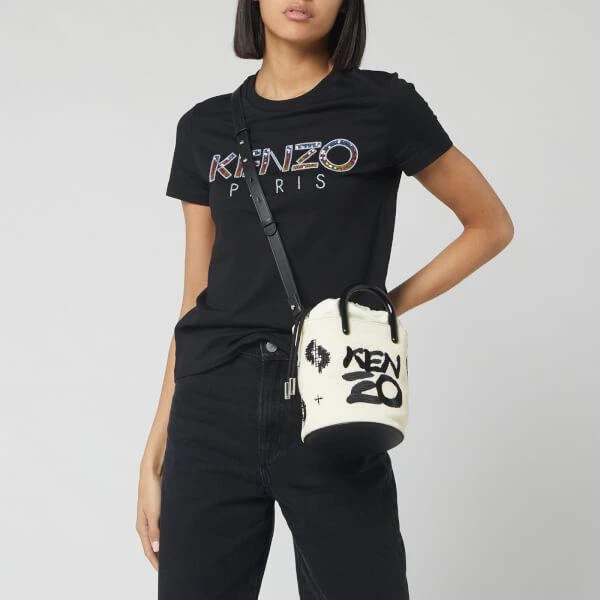 商品Kenzo|KENZO Women's 迷你水桶包 - White,价格¥1612,第3张图片详细描述