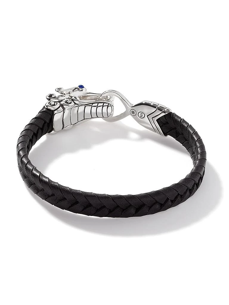 商品John Hardy|Sterling Silver Leather Legends Bracelet,价格¥6605,第5张图片详细描述