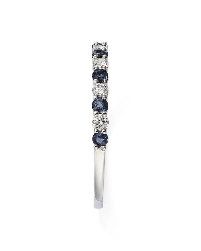 商品Bloomingdale's|Diamond & Blue Sapphire Stacking Ring in 14K White Gold - Exclusive,价格¥5581,第4张图片详细描述