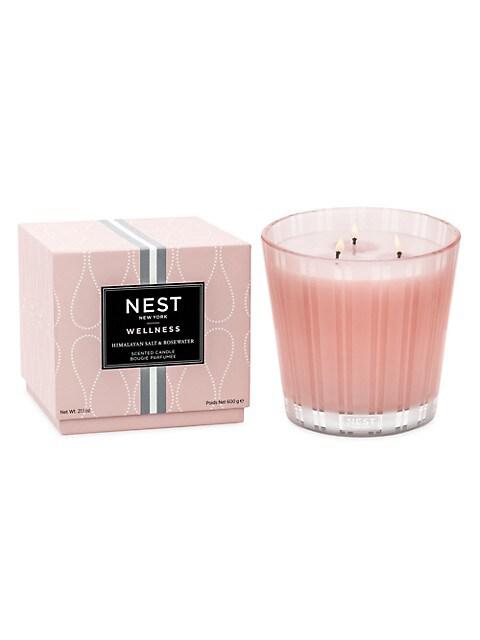 Wellness Himalayan Salt & Rosewater 3-Wick Candle商品第1张图片规格展示