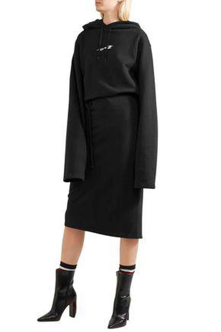 商品Vetements|Oversized 连帽卫衣裙,价格¥5453,第2张图片详细描述