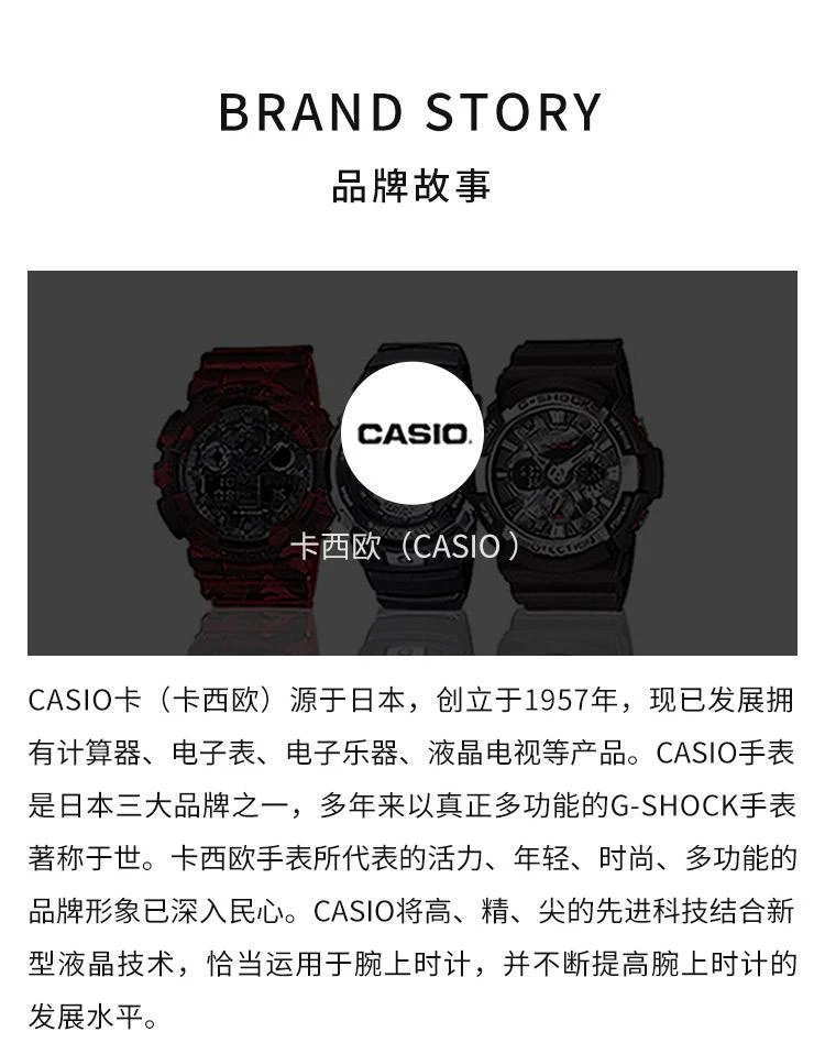 商品Casio|日本直邮CASIO卡西欧女士手表BGA-1100-4BJF粉色太阳能时尚腕表,价格¥2827,第6张图片详细描述