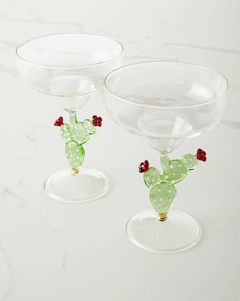 商品Neiman Marcus|Cactus Margarita Glasses, Set of 2,价格¥528,第1张图片