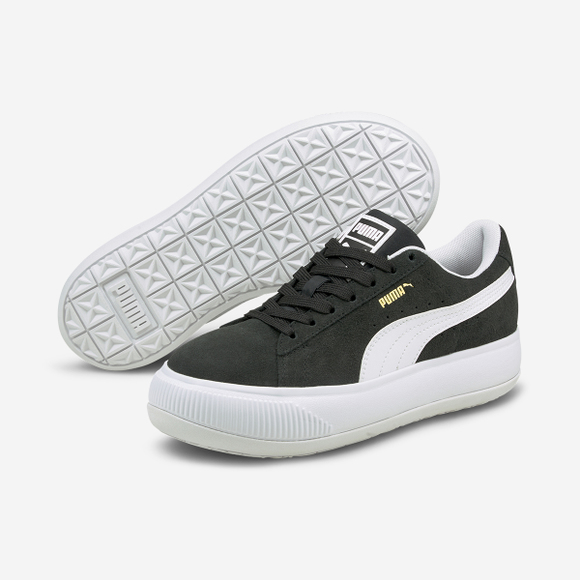 【Brilliant|包邮包税】彪马 Suede Mayu  运动鞋 SNEAKERS  PKI38068602 Puma Black-Puma White商品第2张图片规格展示