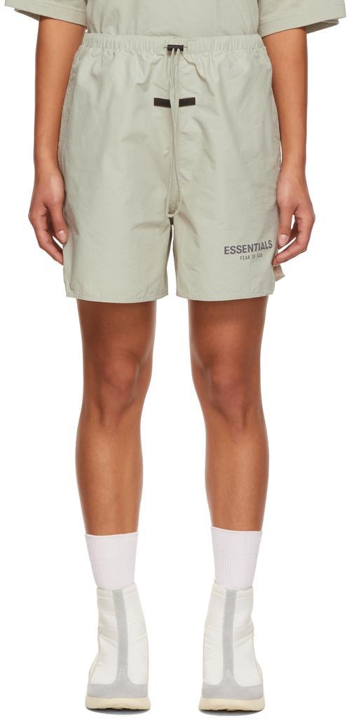 商品Essentials|SSENSE Exclusive Green Volley Shorts,价格¥549,第1张图片
