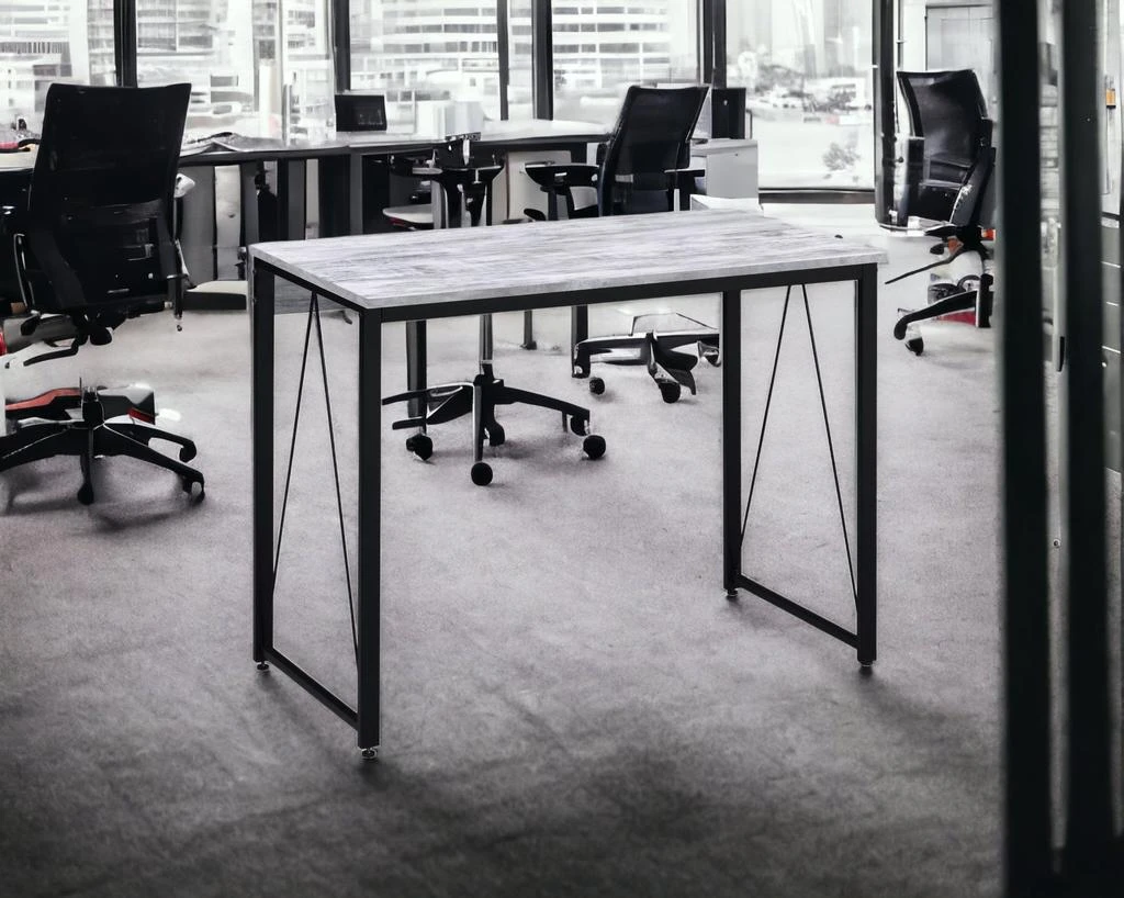 商品Hivvago|35" Antiqued White and Black Writing Desk,价格¥1267,第3张图片详细描述
