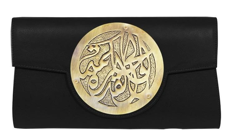 商品Dareen Hakim Collection|Le Icon Le Icon : Black Bronze 文字意为"智慧与力量",价格¥2173,第1张图片