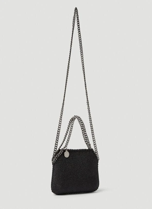 商品Stella McCartney|Falabella Mini Glitter Shoulder Bag in Black,价格¥4342,第2张图片详细描述