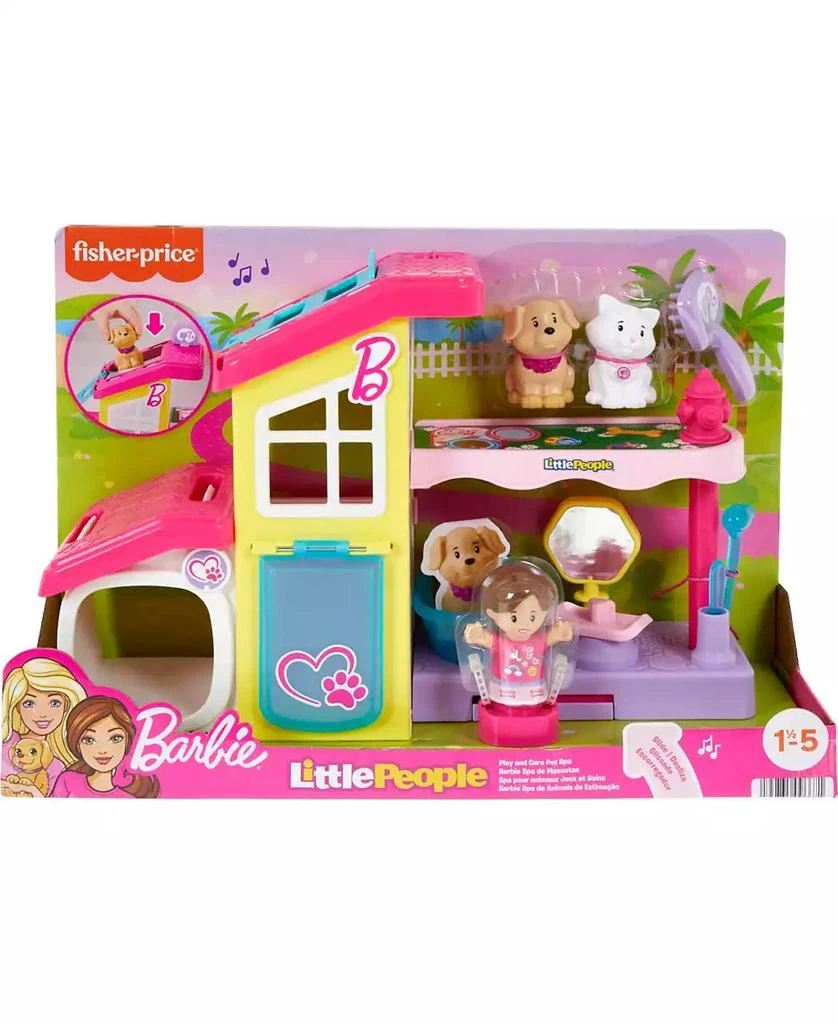 商品Fisher Price|Little People Barbie Play and Care Pet Spa Musical Toddler Playset, Set,价格¥169,第2张图片详细描述