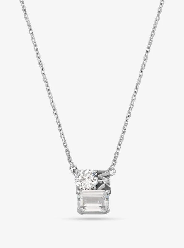 商品Michael Kors|Precious Metal-Plated Sterling Silver Pavé Logo Necklace,价格¥445,第1张图片