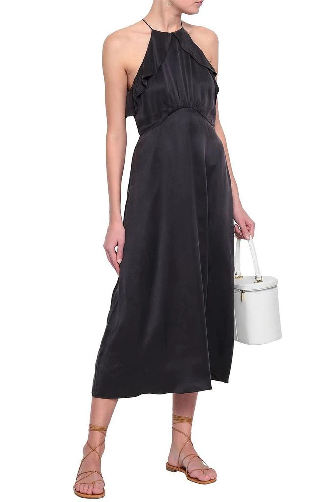 商品Zimmermann|Ruffle-trimmed silk-satin midi dress,价格¥1200,第2张图片详细描述