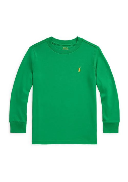 商品Ralph Lauren|Lauren Childrenswear Boys 2 7 Cotton Jersey Long Sleeve T Shirt,价格¥188,第1张图片