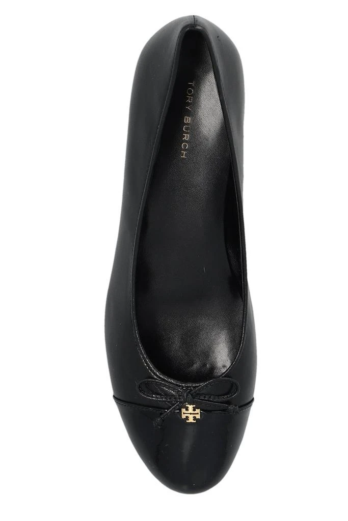 商品Tory Burch|Tory Burch Bow Detailed Block-Heel Pumps,价格¥1475,第4张图片详细描述