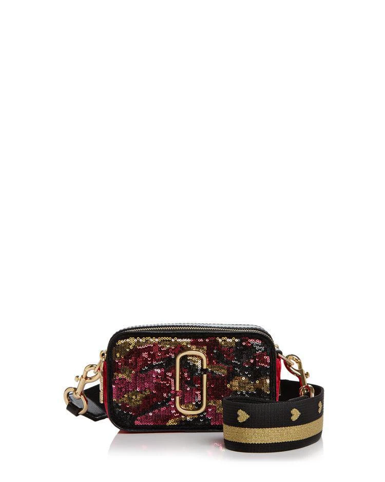 商品Marc Jacobs|Snapshot 红黑亮片真皮相机包,价格¥2924,第1张图片