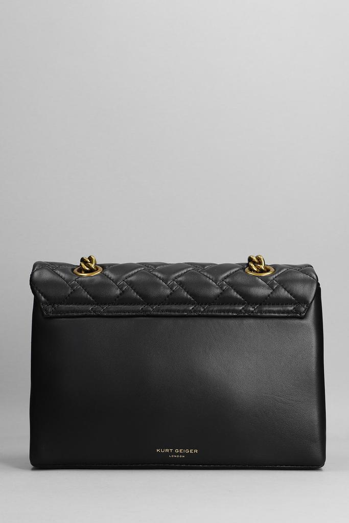 Kurt Geiger Kensington X Shoulder Bag In Black Leather商品第3张图片规格展示
