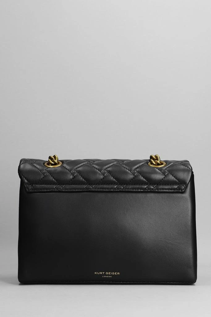 商品Kurt Geiger|Kurt Geiger Kensington X Shoulder Bag In Black Leather,价格¥2680,第3张图片详细描述